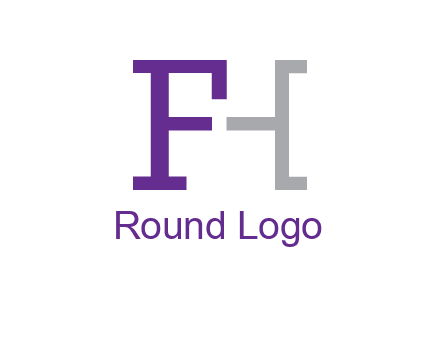 letter F forming letter H