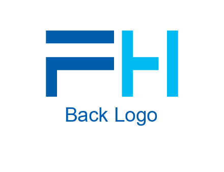 abstract letter FH