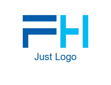 abstract letter FH