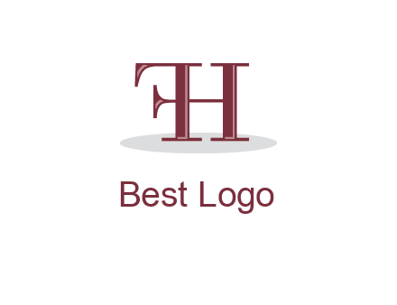 letter F attached to letter H