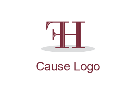letter F attached to letter H