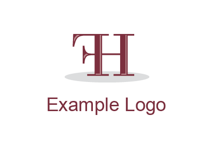 letter F attached to letter H