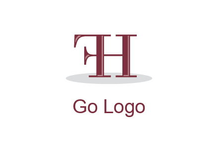 letter F attached to letter H