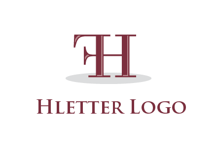 letter F attached to letter H