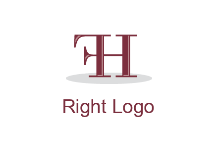 letter F attached to letter H
