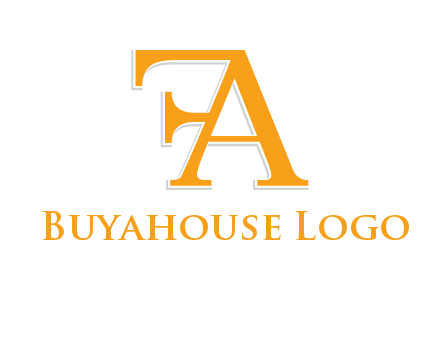letter F attached to letter A