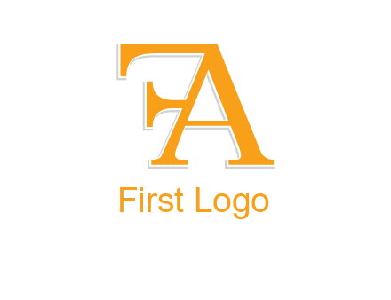 letter F attached to letter A
