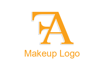 letter F attached to letter A