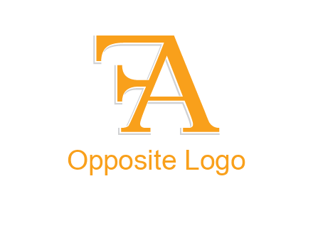 letter F attached to letter A