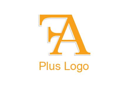 letter F attached to letter A