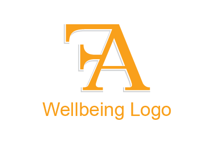 letter F attached to letter A