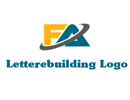 Swoosh around Letters FA logo