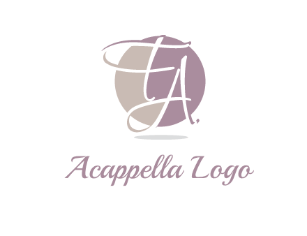 Letters FA are in a circle logo