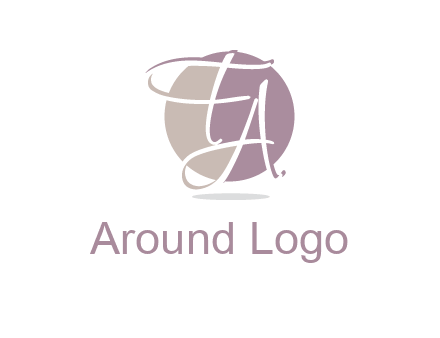 Letters FA are in a circle logo