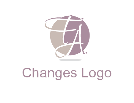 Letters FA are in a circle logo