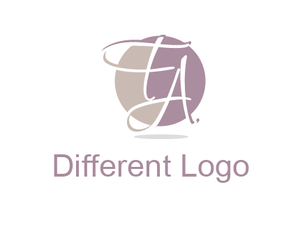 Letters FA are in a circle logo