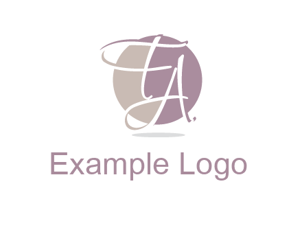 Letters FA are in a circle logo