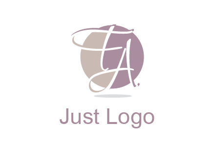 Letters FA are in a circle logo