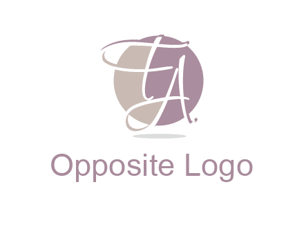 Letters FA are in a circle logo