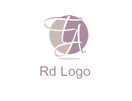 Letters FA are in a circle logo