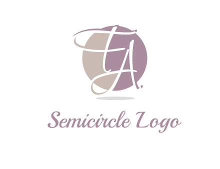 Letters FA are in a circle logo