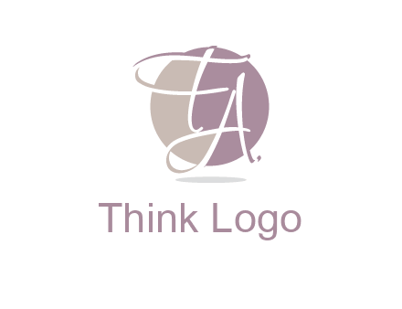 Letters FA are in a circle logo