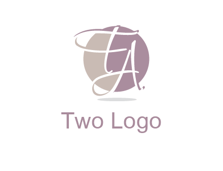 Letters FA are in a circle logo