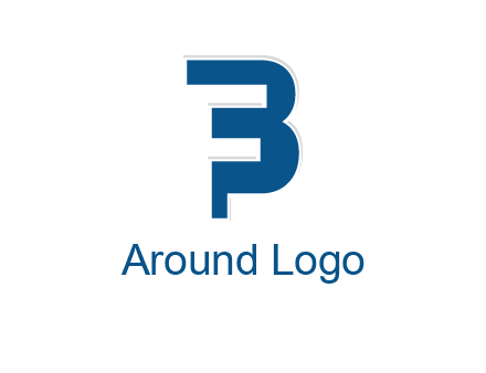 negative spacing letter F in letter B