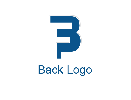 negative spacing letter F in letter B