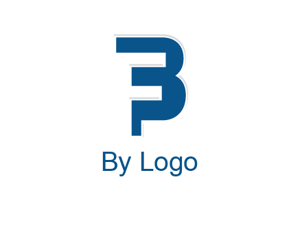 negative spacing letter F in letter B