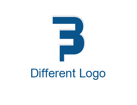 negative spacing letter F in letter B
