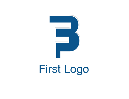 negative spacing letter F in letter B