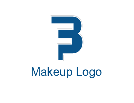 negative spacing letter F in letter B