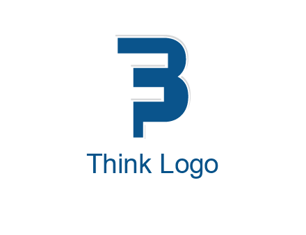 negative spacing letter F in letter B