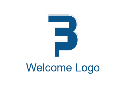 negative spacing letter F in letter B