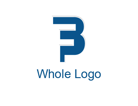 negative spacing letter F in letter B