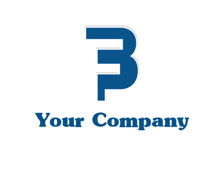 negative spacing letter F in letter B