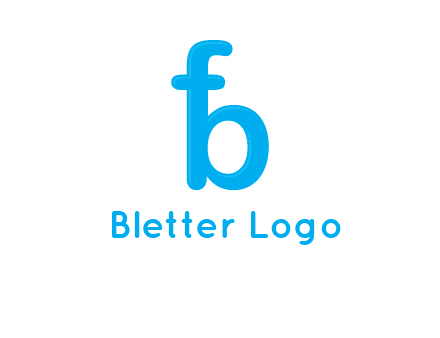 letter F forming letter B