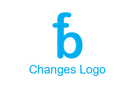 letter F forming letter B