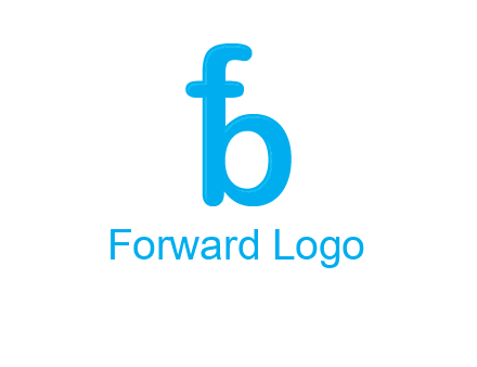 letter F forming letter B