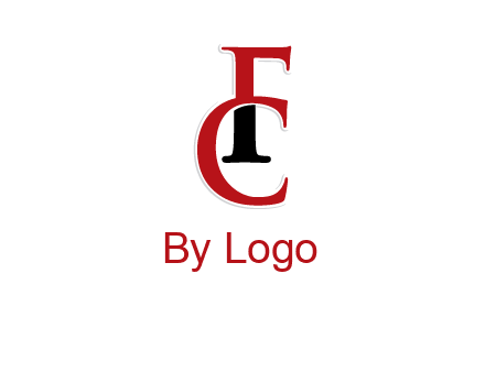 letter F and letter C joined together
