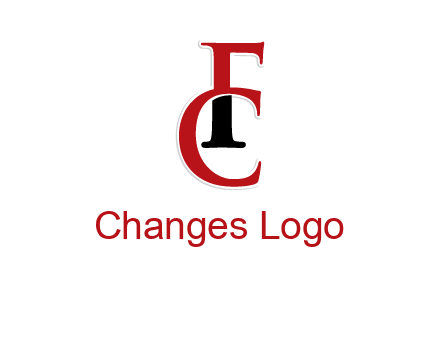 letter F and letter C joined together