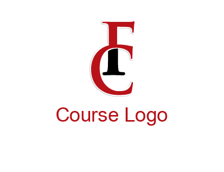 letter F and letter C joined together