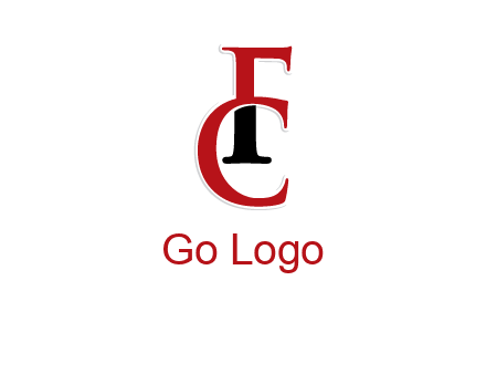 letter F and letter C joined together