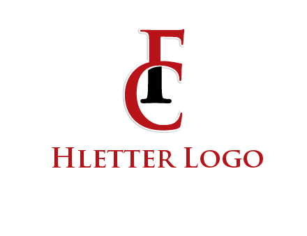 letter F and letter C joined together