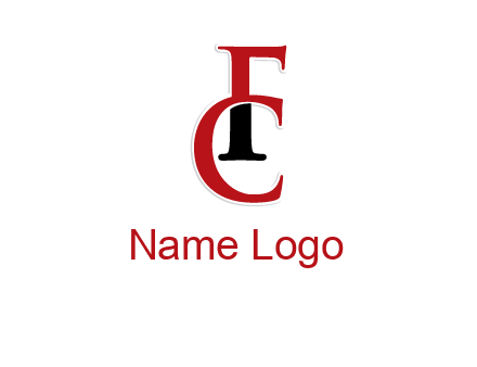 letter F and letter C joined together