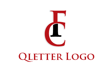 letter F and letter C joined together