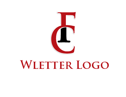 letter F and letter C joined together