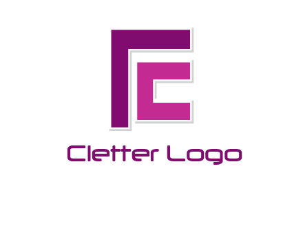 abstract letter C forming letter F