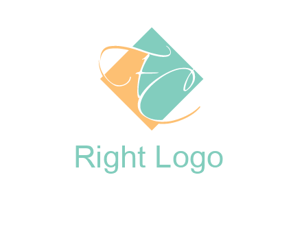 Letters FC are in a rhombus shape logo